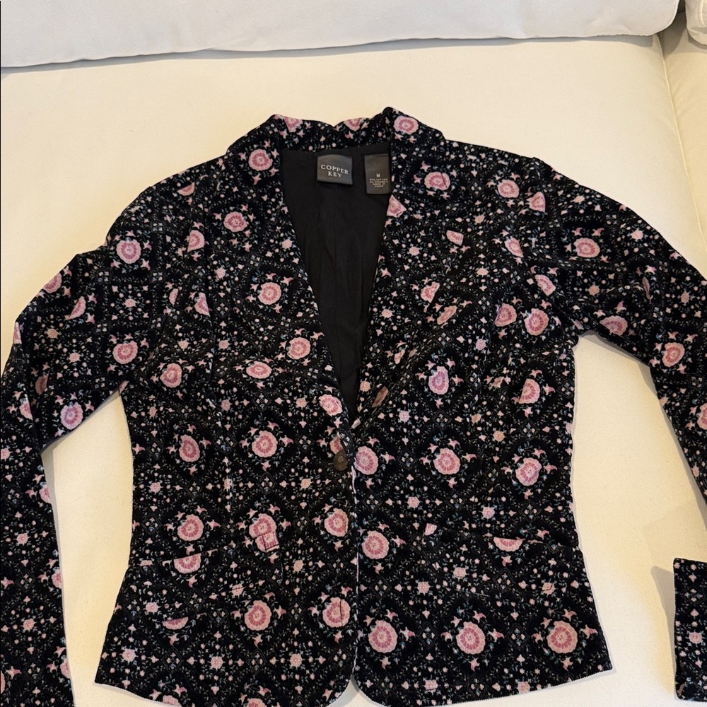 Copper Key Floral Blazer - Picture 5 of 6